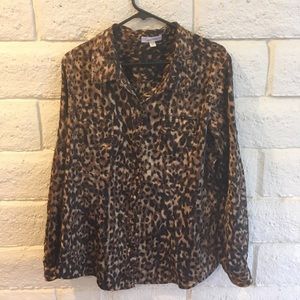 Leopard Blouse - like new!